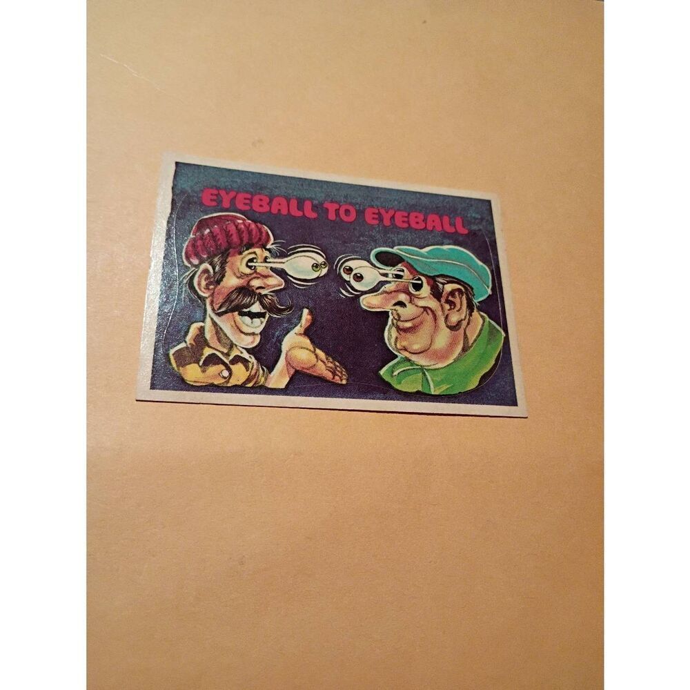 1978 Donruss CB Convoy Sticker Trading Card CB Dictionary Eyeball to Eyeball